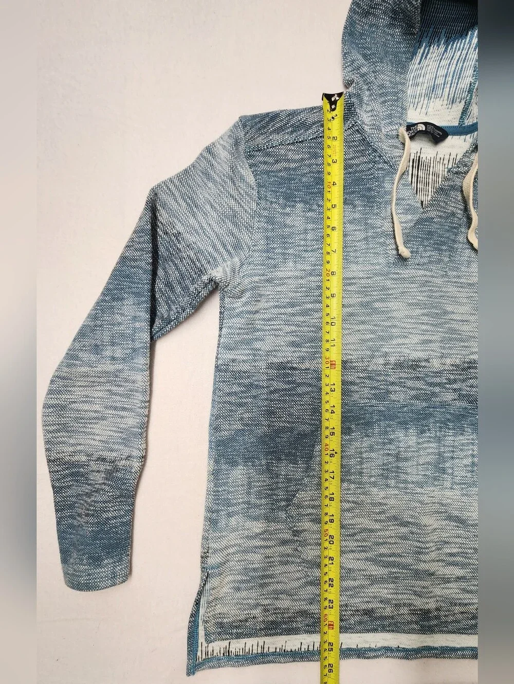 The North Face Wells Cove Pullover Hoodie Knit Blue White Women's Sz XS Gorpcore - Picture 6 of 8